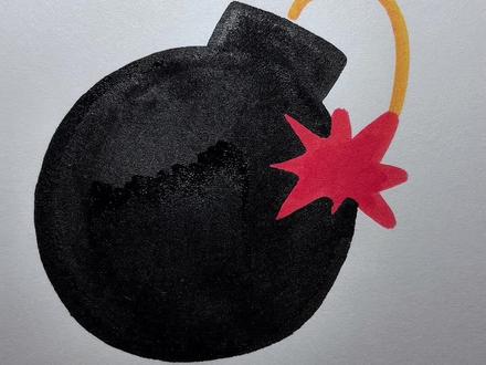 炸弹表情包这样画,你学会了嘛#画画 #简笔画 #一起学画画 #表情包 #儿童简笔画