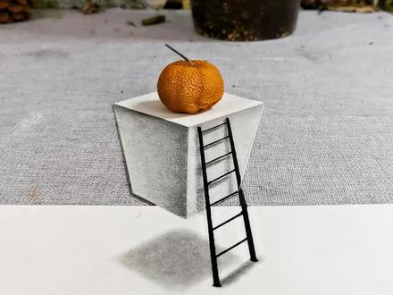 还学不会的话你来打我 #云上大课堂 #立体画 @抖音小助手