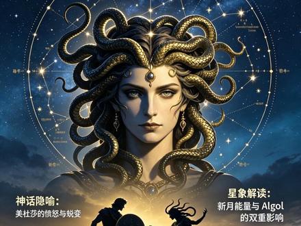 5.17|金牛25°新月合大陵五Algol 🌑 金牛新月|稳定表面下的巨大震动
本次金牛新月能量极强,是多轮星象联动的深度震荡。
🌋 火星合凯龙|旧伤翻涌
新月前夕火星合凯龙,情绪极易被触发,过往未疗愈的委屈、愤怒与自我压抑会集中浮现。
🐍 新月合大陵五|直面阴影
金牛25°新月合相凶星大陵五(美杜莎之眼),集体情绪躁动敏感;但暗黑能量亦是强大阴性力量,破碎之后即是蜕变重生,极易激发创作与表达欲。
💡 水星双子+合天王|灵感爆发
新月当日水星入双子,思绪疏通流动;5.18水星合天王,易顿悟、获灵感、接新消息,适合创作沟通。
💛 金星疗愈|温柔和解
金星六分凯龙带来深层疗愈:真正的治愈,是带着伤痕依然敢爱、敢表达、敢创造。
🌿 能量转向|回归安稳
5.19火星入金牛、金星入巨蟹,能量从躁动沉淀柔软,我们将回归生活、扎根自我,重拾内在安稳。
万物皆有裂痕,那是光照进来的地方。#叁目占星 #大陵五 #新月 #金牛座