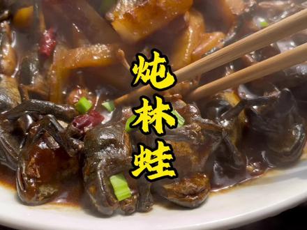 冬天的林蛙最肥美#东北林蛙 #青蛙🐸