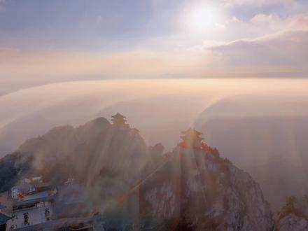 原来老君山真的有灵气护罩.