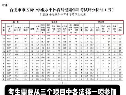 2026-2028合肥体育中考改革一站式解读【3】 所有项目动作标准+评分标准#中考体育 #合肥中考体育 #体育改革 #2026中考