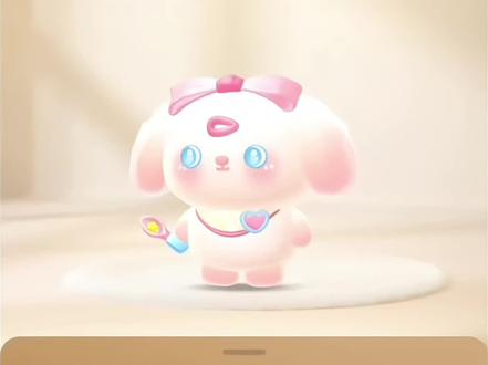 新形象太萌啦~快来和我换卡呀!! #合养精灵集卡 #我的第一张精灵卡 #合养精灵 #粉兔叽联萌 #小火人