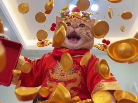 #随变ai随便玩 ²⁰²⁶/₂.₂₁ ᵐᵒⁿᵉʸ大年初五迎财神🧧财源滚滚 ,马到成功🧧 #迎财神 #大年初五 #招财猫 #橘猫