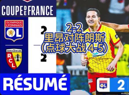 里昂对阵朗斯 2-2(点球大战 4-5)
2026年法国杯
#体育精神 #体育圈故事 #足球 #法国杯#里昂honour
@抖音小助手 @抖音创作小助手 @抖音创作灵感