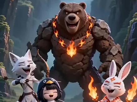 咕咕嘎嘎的冒险日记:树妖BOSS首杀! #创作者中心 #创作灵感 #动画 #咕咕嘎嘎 #我的刀盾