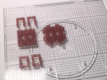 灯,一个简单的立体拼豆#拼豆 #立体拼豆 #灯 #手工