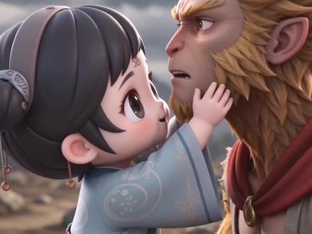 压了五百年的孙悟空,被奶团一屁股坐懵了🐼#萌娃#原创短剧#人类幼崽 #骗你生女儿