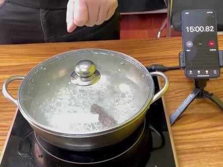 有粉丝说海参不会煮,今天东哥实测1-15分钟海参的实时测评它来了#海鲜 #海鲜原产地 #海参