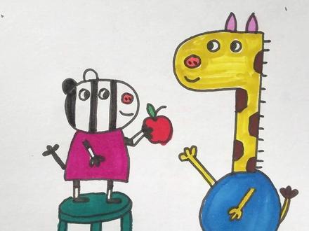 小猪佩奇简笔画 #简笔画 #启蒙早教 #儿童动画 #内容启发搜索 #画画