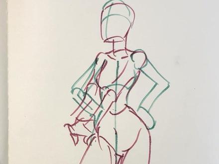 人体重心研究 #简笔画 #简笔画教大家画简笔画 #绘画教程