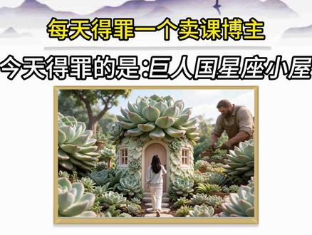 2分钟AI爆款拆解:巨人国星座小屋 今天拆解的是巨人国星座小屋,小白也能轻松学会!#AIGC #AI #十二星座 #解压 #AI教程