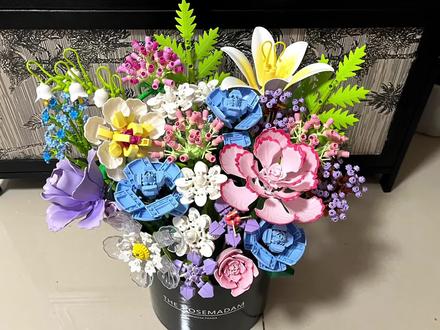 积木花插花教程#手工diy #创意礼物 #积木花