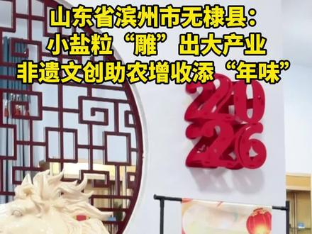 山东省滨州市无棣县:小盐粒“雕”出大产业 非遗文创助农增收添“年味”#三农万象