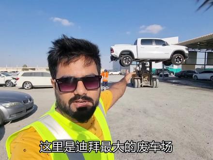 从迪拜买报废车有多便宜?5万块能买一辆奥迪RS7?揭秘迪拜废车场 #事故车 #汽车知识 #汽车趣闻 #说车聊车