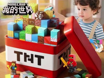 11【TNT炸弹箱版本】我的世界磁力方块积木磁吸拼装玩具男女孩模型 #TNT炸弹箱磁力块 #我的世界拼装玩 #磁吸积木模型具 #男女宝儿童玩具 #益智拼搭积木