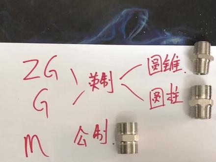 ZG G是英制螺纹 M是公制螺纹 不会确定的话可以在视频后领取螺纹表自己核对哦