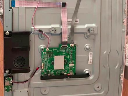 海信电视49寸蓝屏无图,割断它的干扰画面立马出来#电视机 #电视 #家用电器 #家电维修 #家电