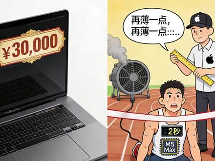 苹果M5 Max翻车背后的产品逻辑,性能与体积的不可调和! #科技 #笔记本 #iphone#苹果