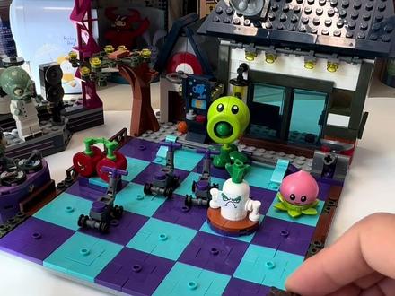 植物大战僵尸摇滚时代场景#积木搭建 #植物大战僵尸