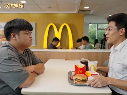 汉堡和解后续!!! 没有什么事情是一顿汉堡不能解决的#止战之殇 #杀 #杀杀哥 #即梦AI创作者成长计划 #即梦AI新影像 本视频为AI虚构演绎,基于网络公开事件改编,无恶意,不针对任何个人,旨在关注大学生心理健康问题,请勿对号入座。