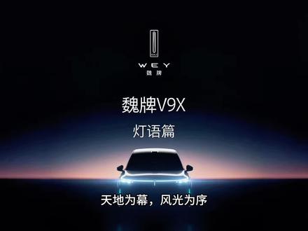 #魏牌V9X#魏牌V9X发布剪影图#魏牌V9X旗舰驾到