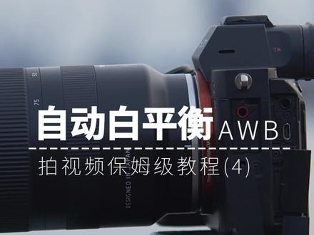 相机自动白平衡!轻松入门,看左下角入门课!