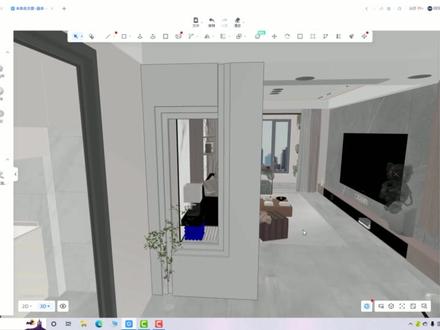 酷家乐透景玄关背景快也你的方案中展现下 #酷家乐 #酷家乐渲染视频 #酷家乐教学