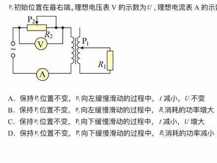 变压器,电路动态分析,电源输出功率最大值,交流电2022湖南高考#变压器 #电路动态分析 #电源输出功率最大值 #交流电