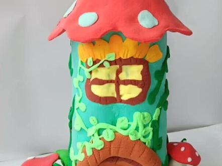 好看的粘土装饰瓶子来啦!#橡皮泥 #彩泥 #变废为宝 #橡皮泥手工 #黏土手工 #废旧利用 #橡皮泥大乱斗 #黏土