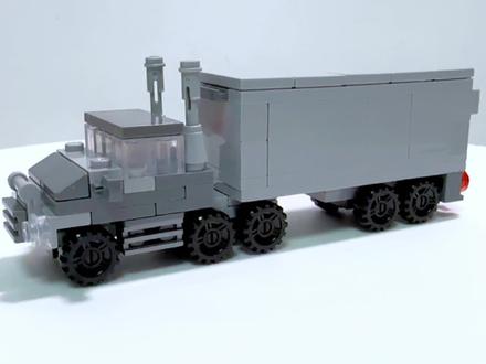 教大家用几块积木搭建一辆铰接式卡车#乐高moc #积木搭建 #拼装模型 #积木玩具 #玩积木的王子