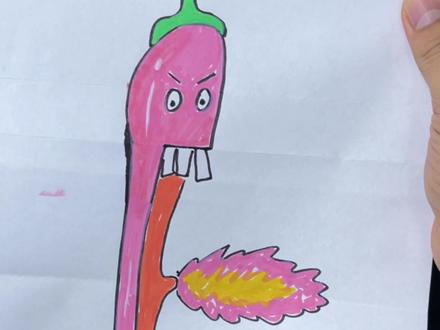 #手工 #一起做手工 快跟我一起做好玩的喷火小辣椒