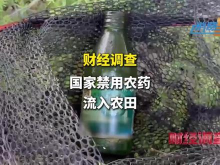 国家禁用农药流入农田#农药#财经调查#CCTV消费主张