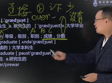 1分钟速记 Postgraduate( 研究生 研究生的)