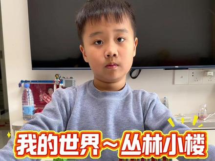 我的世界丛林小楼积木#磁力方块积木 #我的世界磁力小方块玩具 #我的世界 #minecraft #我的世界磁力积木