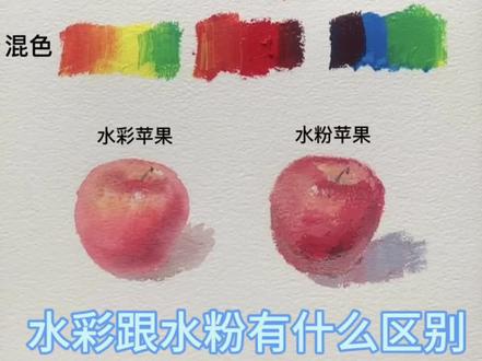 水彩跟水粉的区别#天彩画室 #画画 #一学就会系列