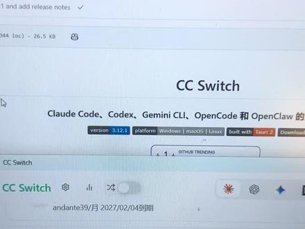 cc-switch你的api管理切换助手!非常好用,推荐!#cc-switch