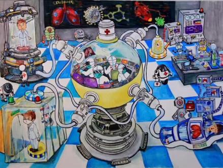 2020年科幻画获奖作品#科幻画 #儿童美术