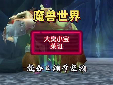 魔兽世界缝合&绷带宠物-大臭小宝&莱班-完结撒花🎉 #猎人 #魔兽世界正式服 #小宝 #莱班 #宠物