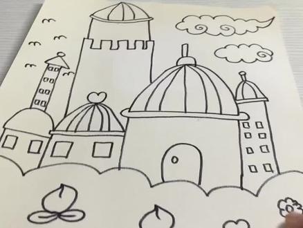 简笔画:花园城市#上海#简笔画幼儿园