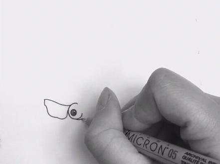 手把手教你画简笔金鱼——红蝶尾