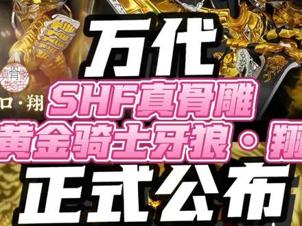 排挡已经来到了27年!万代2027年1月魂限发售SHF真骨雕黄金骑士牙狼・翔正式公布!#模型 #手工 #万代 #特摄剧 #手办