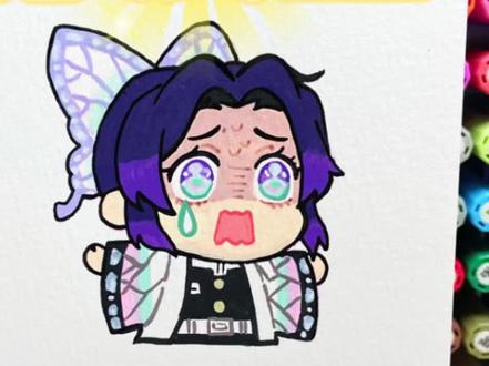 蝴蝶忍 #鬼灭之刃 #蝴蝶忍手绘 #画画打卡 #Q版 #动漫