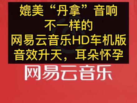 音效升天,耳朵怀孕,媲美丹拿音响,不一样的网易云音乐车机版#汽车音响 #网易云音乐