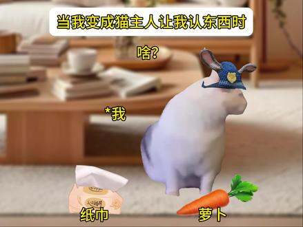 当我变成猫,主人让我认东西时 #猫meme #萝卜纸巾猫咪 #萝卜纸巾 #搞笑 原作者@超级无敌大开门