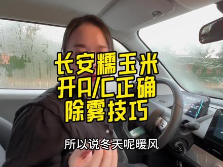 车窗玻璃起雾,怎样除雾?教你两招,糯玉米车上这些功能要懂得用#长安糯玉米 #长安lumin #车内起雾怎么快速去除 #懂车帝 #新能源汽车