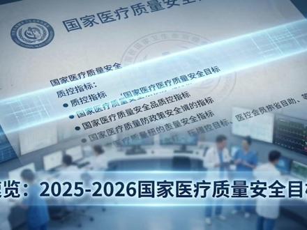 2026国家医疗质量安全改进目标 #十大医疗安全目标#2026最新#卫健委#医管通学堂
