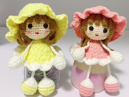 吊脚娃娃组装教程#手工编织零基础教学 #手工娃娃 #钩针教程