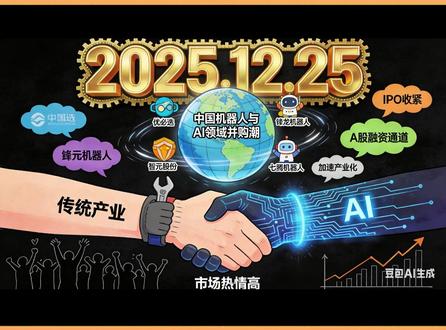 豪掷16亿!人形机器人第一股优必选“借道”A股上市公司 优必选16.65亿元控股锋龙股份,打通A股融资通道加速机器人产业化
港股“人形机器人第一股”优必选(9880.HK)正式将触角伸回A股市场。12月24日,公司公告宣布,拟以约16.65亿元的总对价,收购深交所上市公司锋龙股份(002931.SZ)43%的股权,取得控股地位。交易完成后,锋龙股份的实际控制人将变更为优必选创始人兼CEO周剑。
#优必选 #借壳上市 #锋龙股份 #机器人