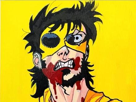 宝宝们喜欢什么咱就画什么,龇牙咧嘴的少侠他来啦🥱#画画 #绘画过程 #手绘 #无敌少侠 #极恶马克 @抖音小助手